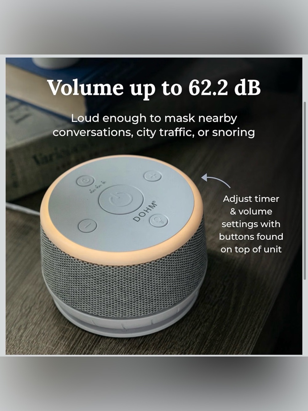 YOGASLEEP Dohm Nova White Noise Sound Machine, Better Sleep for Babies & Adults. - Picture 2 of 4